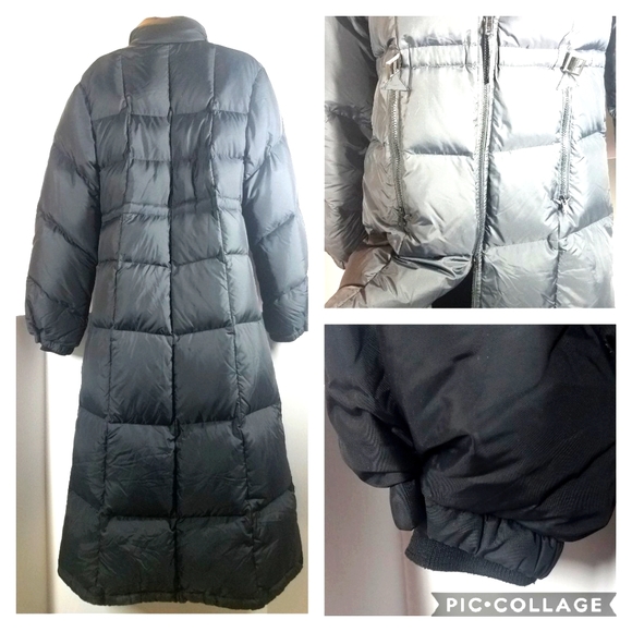 Klandestine Black Long Puffer Down Coat - Picture 2 of 5